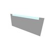Ravak / Bathroom furniture - clear / Zrcadlo clear 1000 - (1000x29x440)