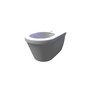 Ravak / Sanitary ceramics / Bidet chrome závěsný white - (359x527x300)