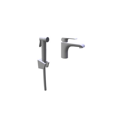 Ravak / Water taps - Flat / FL 112 00CR Washbasin tap with bidet shower 150 mm - (162x254x332)