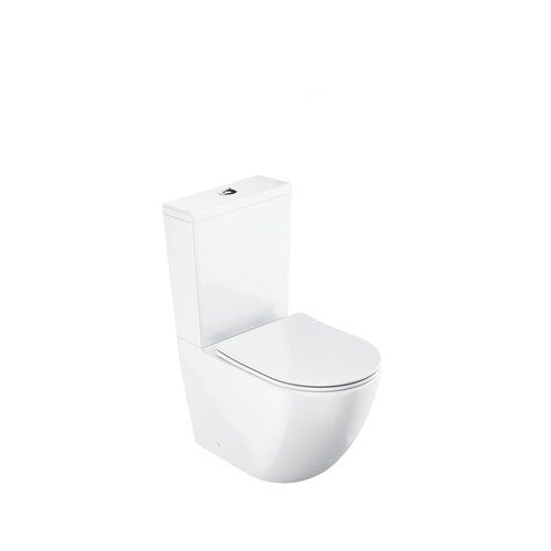 Ravak / Sanitary ceramics / Optima RimOff Monoblock toilet set - (364x593x821)